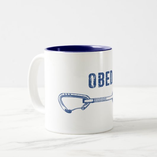 Tasse 2 Couleurs Obed Rock Climbing Quickdraw (Devant gauche)