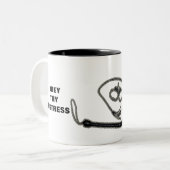 TASSE 2 COULEURS OBÉISSEZ THY MAÎTRESSE (Devant gauche)