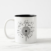 Tasse 2 Couleurs Oboe Player Music Dandelion (Gauche)