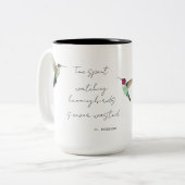 Tasse 2 Couleurs Observation des colibris (Devant gauche)