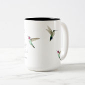Tasse 2 Couleurs Observation des colibris (Devant droit)