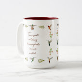 Tasse 2 Couleurs Observation des colibris (Devant gauche)