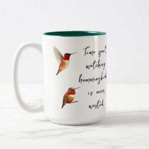 Tasse 2 Couleurs Observer les colibris