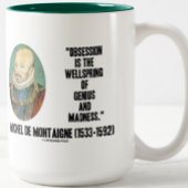 Tasse 2 Couleurs Obsession Wellspring Genius Madness de Montaigne