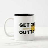 Tasse 2 Couleurs Obtenez ce maïs hors de mon visage (Gauche)