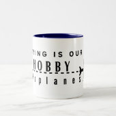 Tasse 2 Couleurs Obtenez l'air parfait de l'aviation Deux Tons de c (Centre)