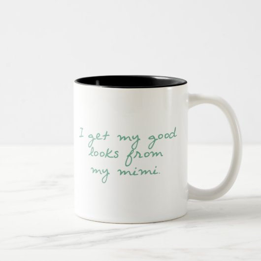 Tasse 2 Couleurs Obtenez mes regards de Mimi (Droit)