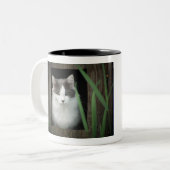 Tasse 2 Couleurs Obtenez outre de ma pelouse (Devant gauche)