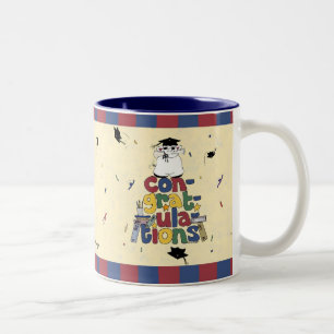 Tasse 2 Couleurs Obtention du diplôme - félicitations