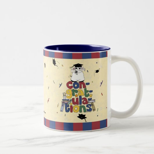 Tasse 2 Couleurs Obtention du diplôme - félicitations (Droit)