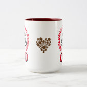 Tasse 2 Couleurs OCD / Consommateur de café obsessionnel (Centre)