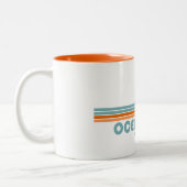 Tasse 2 Couleurs Ocean City Maryland Sun Palm Trees (Gauche)