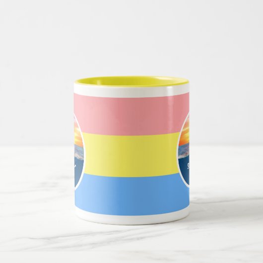 Tasse 2 Couleurs Ocean Sunrise sur les couleurs pastel (Centre)