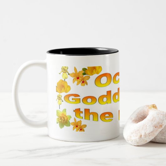 Tasse 2 Couleurs Ochun Déesse Des Fleuves (Avec donut)