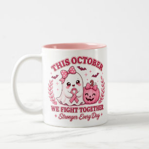 Tasse 2 Couleurs Octobre de sensibilisation au cancer du sein Hallo