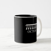 Tasse 2 Couleurs Octopi - Funny Pi Octopus Math (Devant droit)