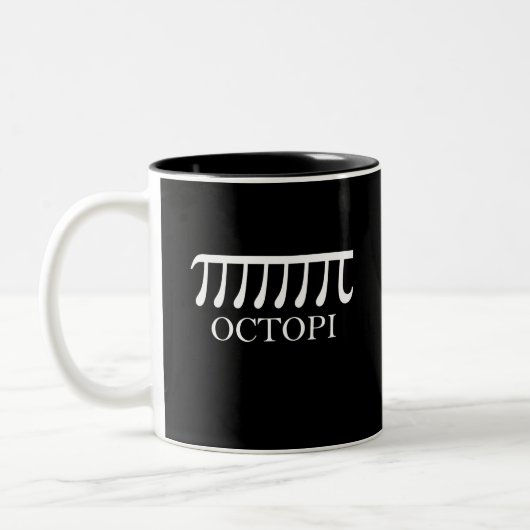 Tasse 2 Couleurs Octopi - Funny Pi Octopus Math (Gauche)