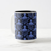 Tasse 2 Couleurs Octopus (dark background) (Devant gauche)