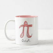 Tasse 2 Couleurs Octopus Pi Symbole Math Enseignant Funny (Gauche)