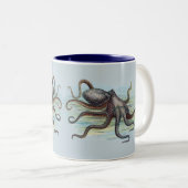 Tasse 2 Couleurs Octopus vintage (Devant droit)