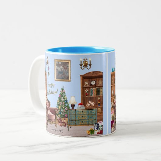 Tasse 2 Couleurs Ode to the Nutcracker Ballet Blue (Devant gauche)