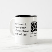 Tasse 2 Couleurs Oeil de Newt & Sting of Bee ? La Sorcière... (Devant gauche)