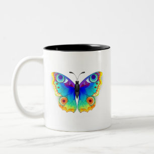 Tasse 2 Couleurs Oeil de paon arc-en-ciel