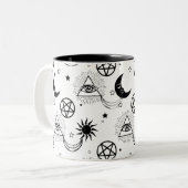 Tasse 2 Couleurs oeil d'halloween illati (Devant gauche)