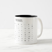 Tasse 2 Couleurs Oeil d'un caractère (Devant droit)