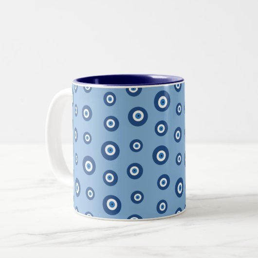 Tasse 2 Couleurs OEil grec (Devant gauche)