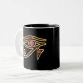 Tasse 2 Couleurs OEil rubis dans la boue d'or (Devant gauche)