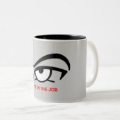 Tasse 2 Couleurs Oeil sur le travail (Devant droit)