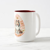 Tasse 2 Couleurs Œuf de Collie (Devant droit)