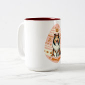 Tasse 2 Couleurs Œuf de Collie (Devant gauche)
