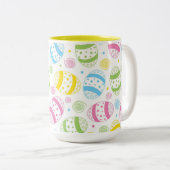 Tasse 2 Couleurs Oeufs de Pâques (Devant droit)