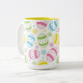 Tasse 2 Couleurs Oeufs de Pâques (Devant gauche)