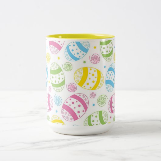 Tasse 2 Couleurs Oeufs de Pâques (Centre)