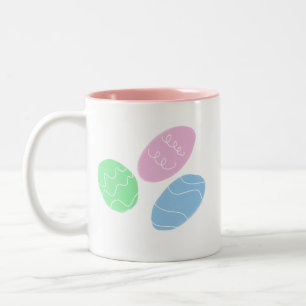 Tasse 2 Couleurs Œufs de Pâques Art