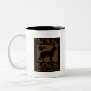 Tasse 2 Couleurs Oeuvre-Chiens-De-Guerre