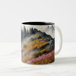 Tasse 2 Couleurs OEuvre d'art alpin