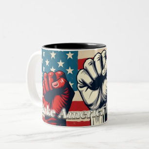 Tasse 2 Couleurs Œuvre d'art Make America Free Again