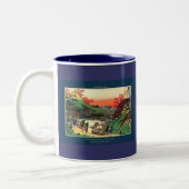 Tasse 2 Couleurs Oeuvre japonaise HOKUSAI (Gauche)