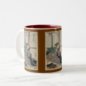 Tasse 2 Couleurs Oeuvre japonaise HOKUSAI (Devant gauche)