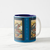 Tasse 2 Couleurs Oeuvre japonaise HOKUSAI (Devant droit)
