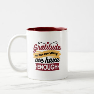 Tasse 2 Couleurs Œuvres d'art de foi et de gratitude – Chrétien ins