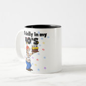 Tasse 2 Couleurs Officiellement dans mon 40s (Devant gauche)