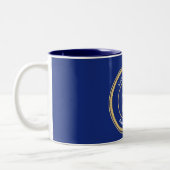 Tasse 2 Couleurs Officier de police sur mesure (Gauche)