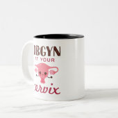 Tasse 2 Couleurs OGBYN À Votre Cervix (Devant gauche)