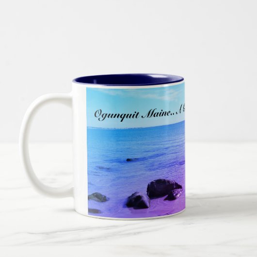 Tasse 2 Couleurs Ogunquit Maine (Gauche)