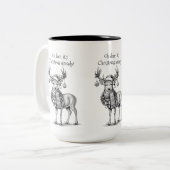 Tasse 2 Couleurs Oh cerf, c'est déjà Noël ! (Devant gauche)
